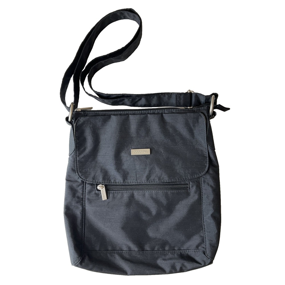 Baggallini Casual Black Nylon‎ Shoulder Crossbody Bag Purse Travel Vacation